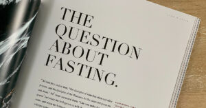 Book page - the question about fasting